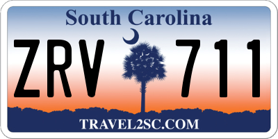 SC license plate ZRV711