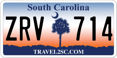 SC license plate ZRV714