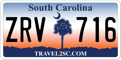 SC license plate ZRV716
