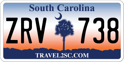 SC license plate ZRV738