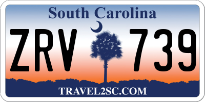SC license plate ZRV739
