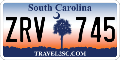 SC license plate ZRV745