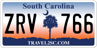 SC license plate ZRV766