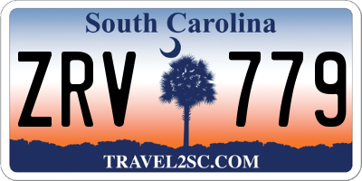 SC license plate ZRV779