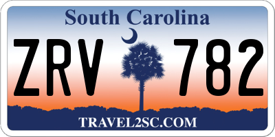 SC license plate ZRV782