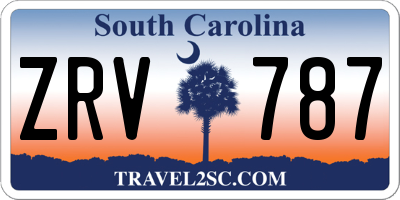 SC license plate ZRV787