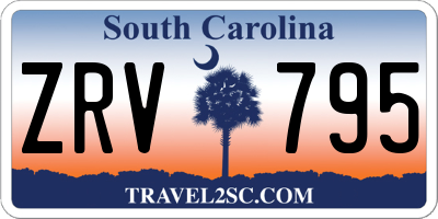 SC license plate ZRV795