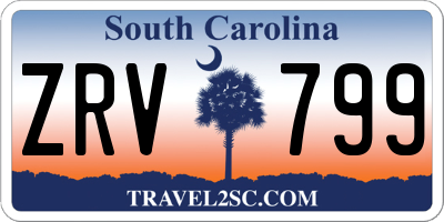 SC license plate ZRV799