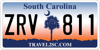 SC license plate ZRV811
