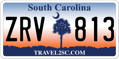 SC license plate ZRV813