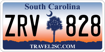 SC license plate ZRV828