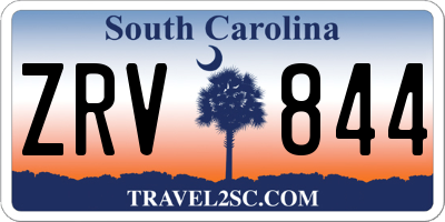 SC license plate ZRV844