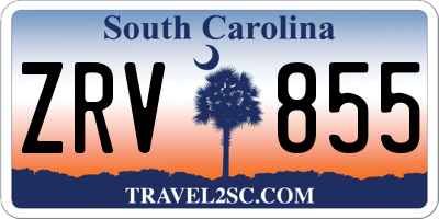 SC license plate ZRV855