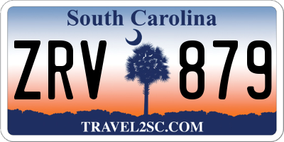 SC license plate ZRV879