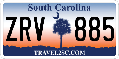 SC license plate ZRV885