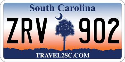 SC license plate ZRV902