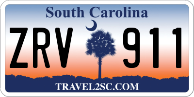 SC license plate ZRV911