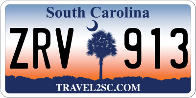 SC license plate ZRV913