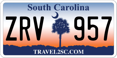 SC license plate ZRV957