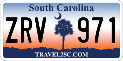 SC license plate ZRV971