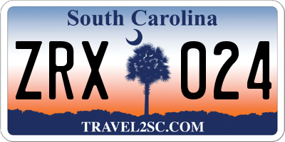 SC license plate ZRX024