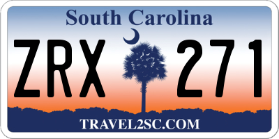 SC license plate ZRX271