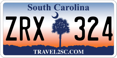 SC license plate ZRX324
