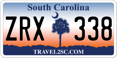 SC license plate ZRX338