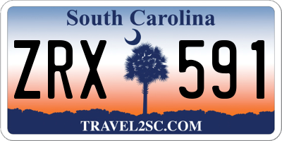 SC license plate ZRX591