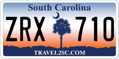 SC license plate ZRX710