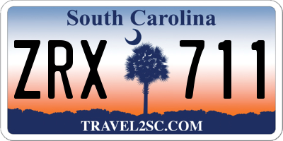 SC license plate ZRX711