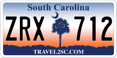 SC license plate ZRX712
