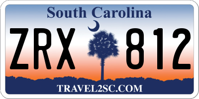 SC license plate ZRX812