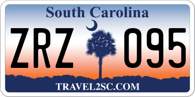 SC license plate ZRZ095