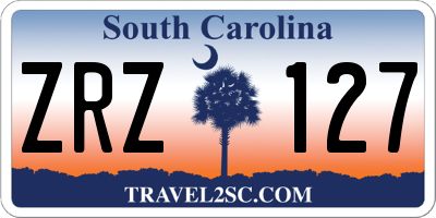 SC license plate ZRZ127