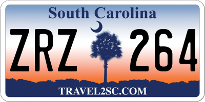 SC license plate ZRZ264