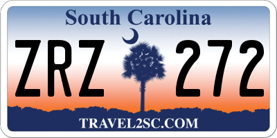 SC license plate ZRZ272