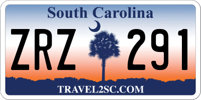 SC license plate ZRZ291