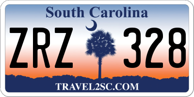 SC license plate ZRZ328
