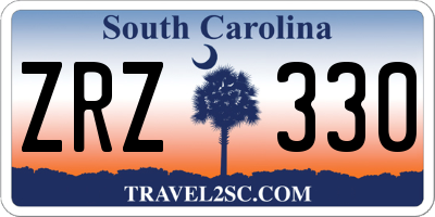 SC license plate ZRZ330
