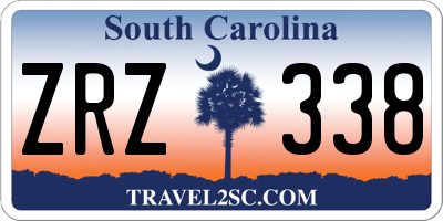 SC license plate ZRZ338