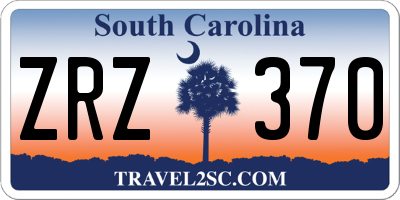 SC license plate ZRZ370