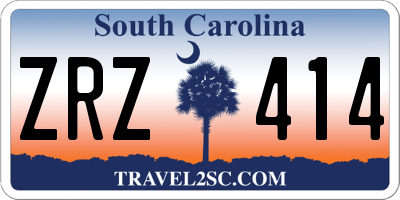 SC license plate ZRZ414