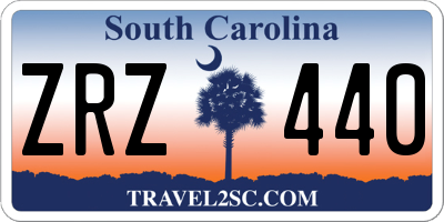 SC license plate ZRZ440