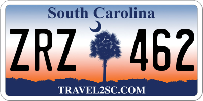 SC license plate ZRZ462