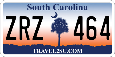 SC license plate ZRZ464