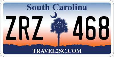SC license plate ZRZ468