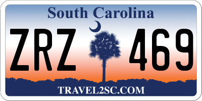 SC license plate ZRZ469