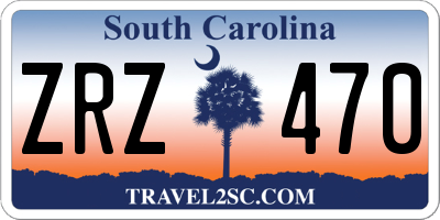 SC license plate ZRZ470