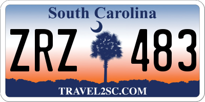 SC license plate ZRZ483